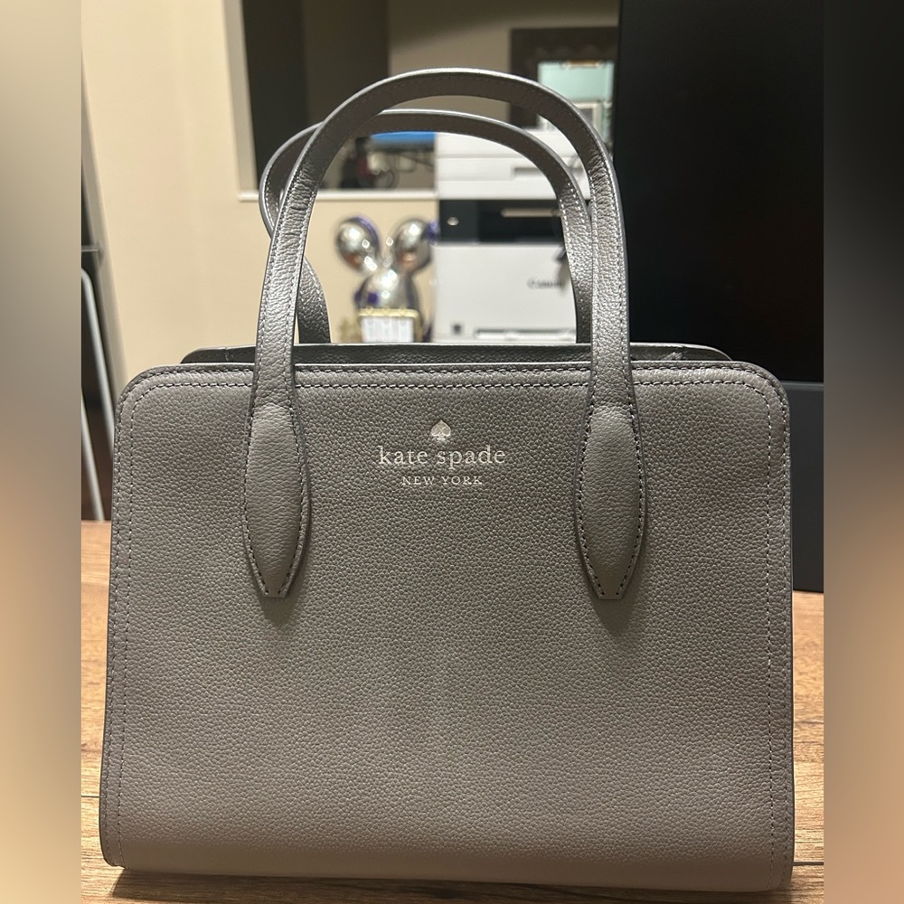 kate spade Rowe Small Zip Top Satchel - Grey